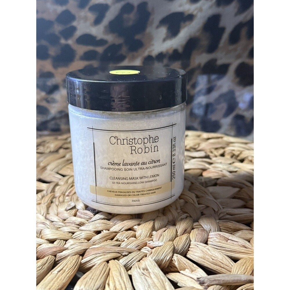 Christophe Robin Cleansing Mask With Lemon 8.33 fl oz/250 ml Full Sz New